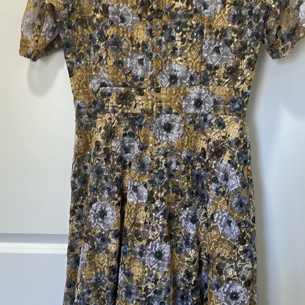 Floral Patterned Jacket With Zipper - image 3